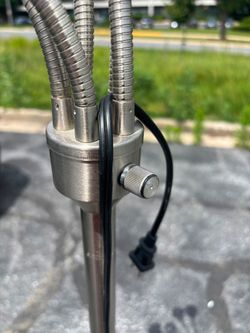 Brushed Nickel 5 lights 4 power settings floor lamp