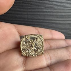 14k gold centenario ring