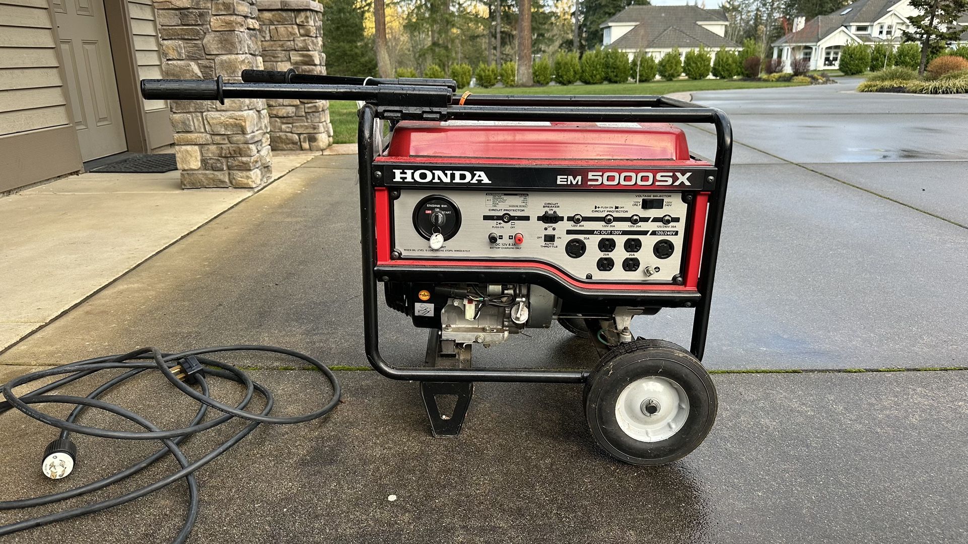 Honda generator EM 5000sx