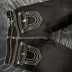 black true religion jeans
