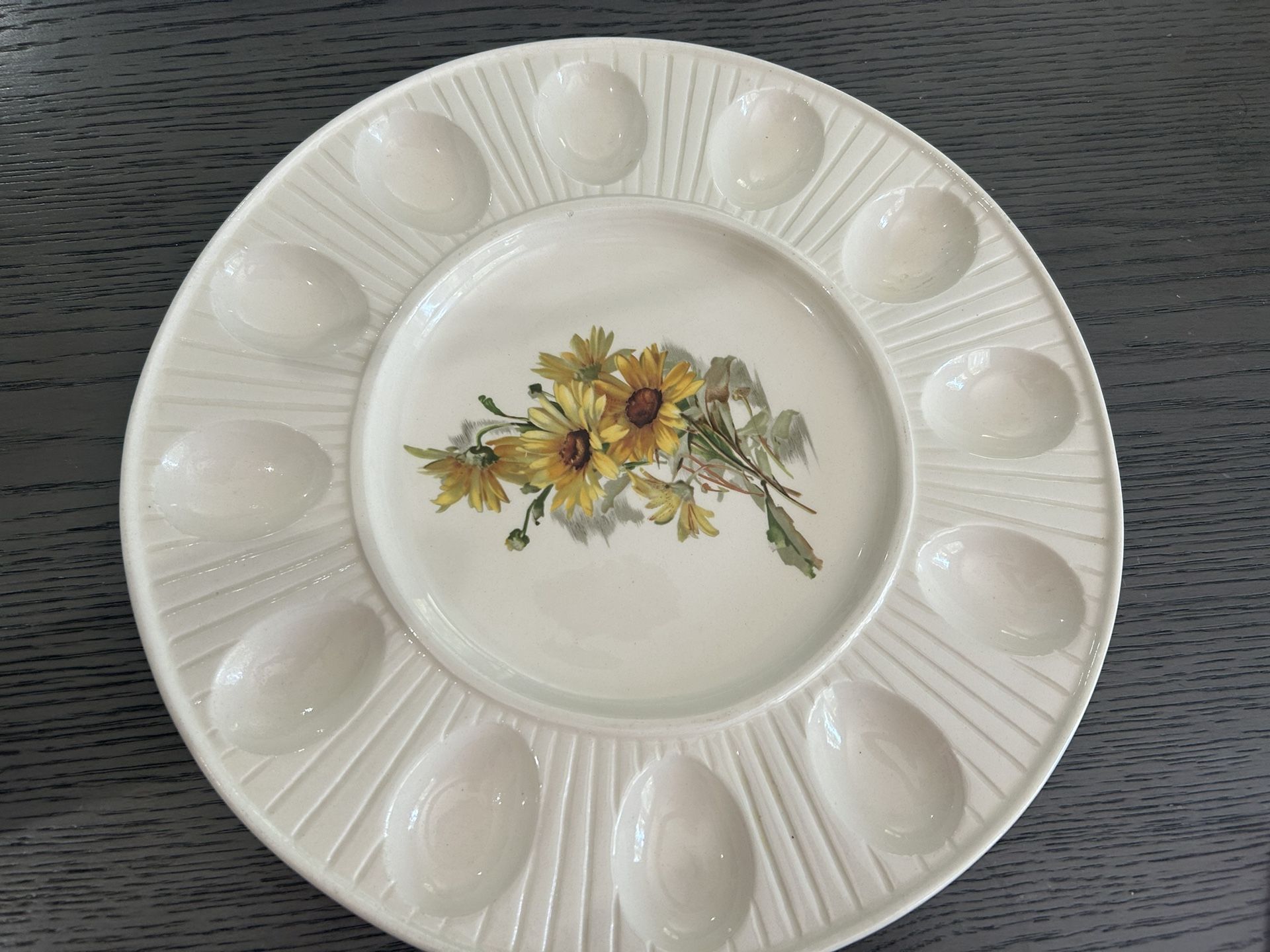 Sunflower Deviled Egg Platter