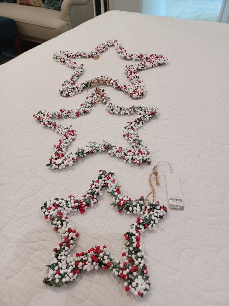 Starberry breath hanging, start ornament for holiday decoration (Christmas)
