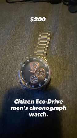 Citizen Eco-Drive men's chronograph watch.