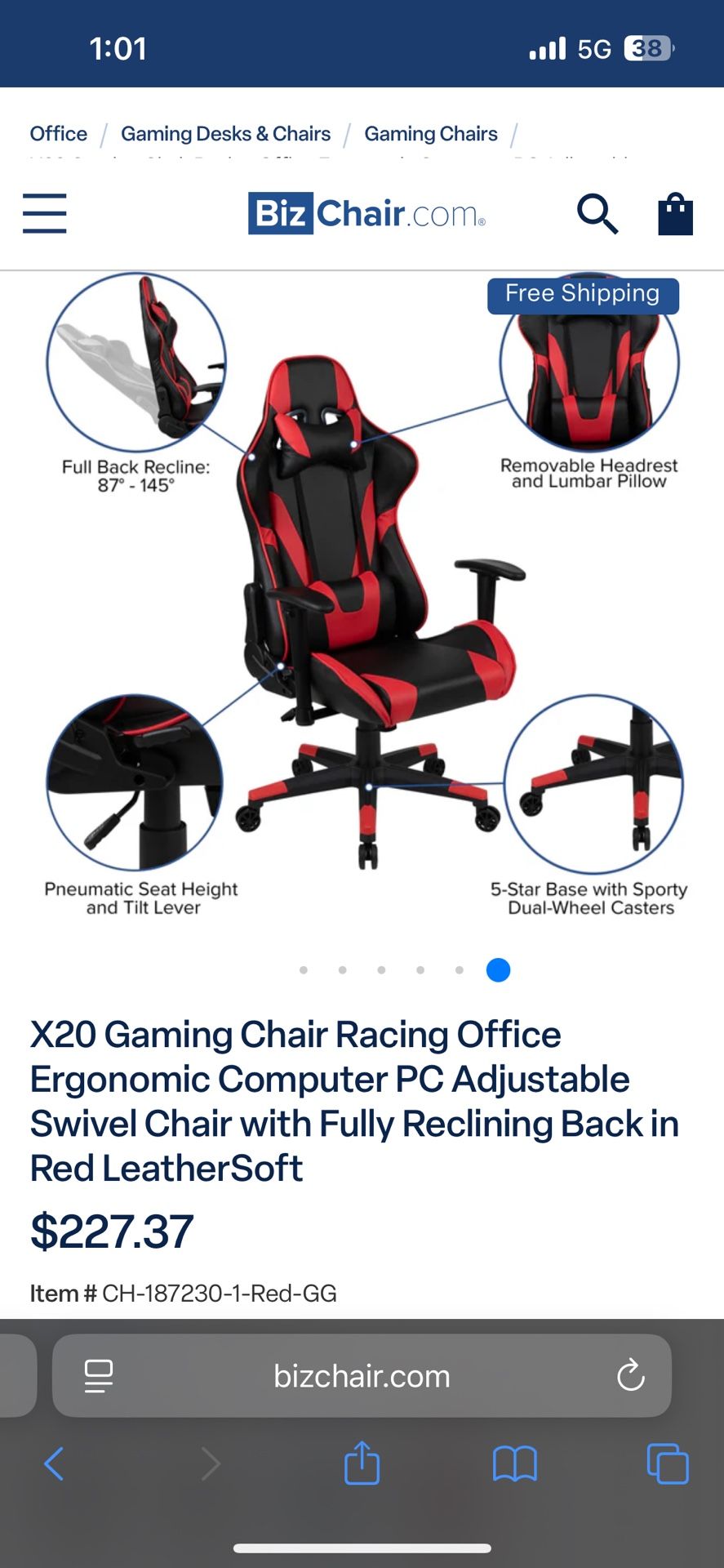 Racing Gaming Chair ,I’ll Make A Deal If You Buy It For 200 You’ll Get A Free Monitor In A Box With HDMI And Plug In