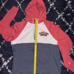Homage Cleveland Indians Hoodie With String And Pockets Size Large