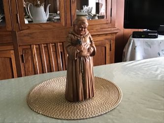 Vintage Friar Tuck Monk Statue