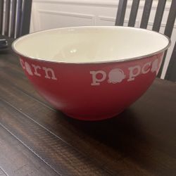 Metal Bowl- More Popcorn Please!