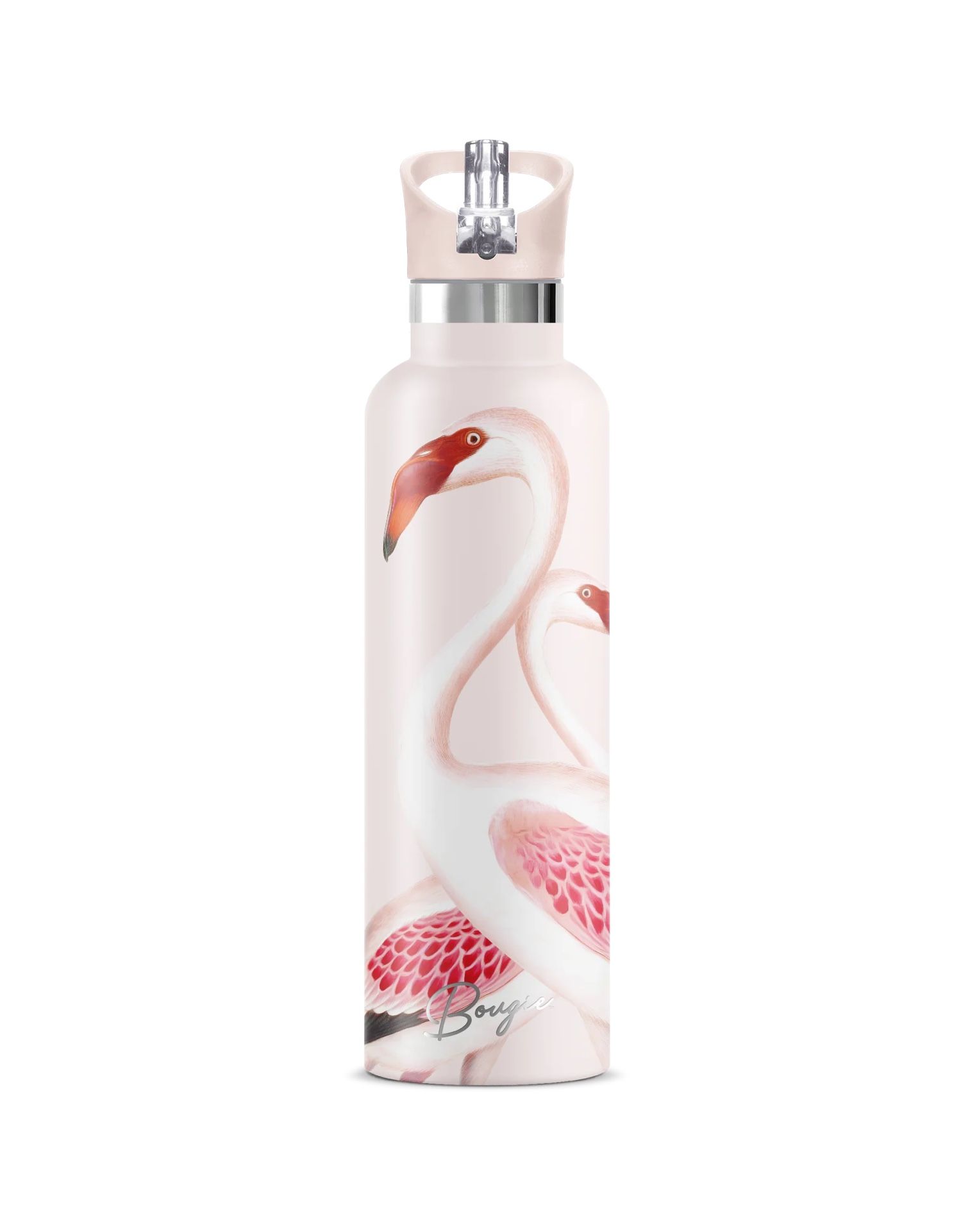My Bougie Bottle Puna | 25oz. Insulated Flask Water Bottle Flamingo Pink Bottle