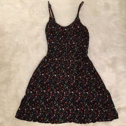 H&M Black Printed Summer Dress