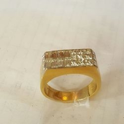 Men's 18karat diamond ring