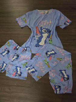 Stitch 3-Piece Pajama Set