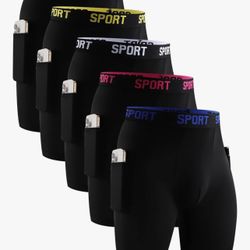 Men’s Black Boxer Briefs Underwear 