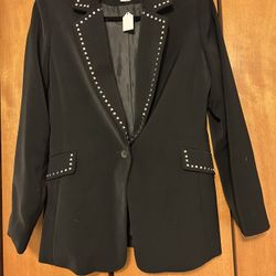 Women’s Size 4 Blazer With Silver Stud Details 
