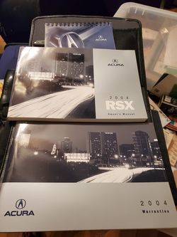 Owners Manual for Acura Rsx 2004
