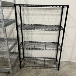 4-Tiers Metal Freestanding Garage Storage Shelving Unit in Black