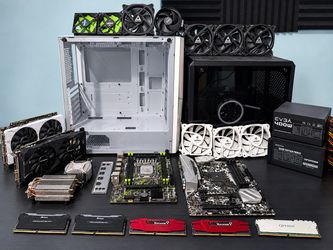 Gaming PC Parts Lot – 2 GPUs, 2 Cases, Motherboards, DDR4 RAM & More – $600 OBO