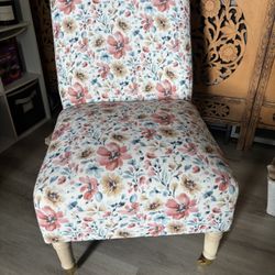 Lillian August Floral Accent Chair- Like New