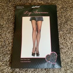 Leg Avenue glitter fishnet tights, color black, One Size