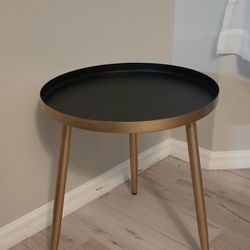 Gold Metal Accent Table 