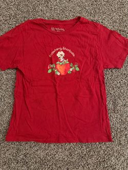 Red Strawberry Shortcake baby tee