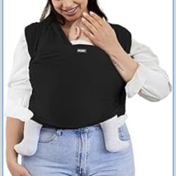 Moby Basics Baby Wrap Carrier for Newborns to Toddlers (8-33lbs), Infant Sling Carrier, Lightweight & Hands Free Design, Adjustable for All Body Types