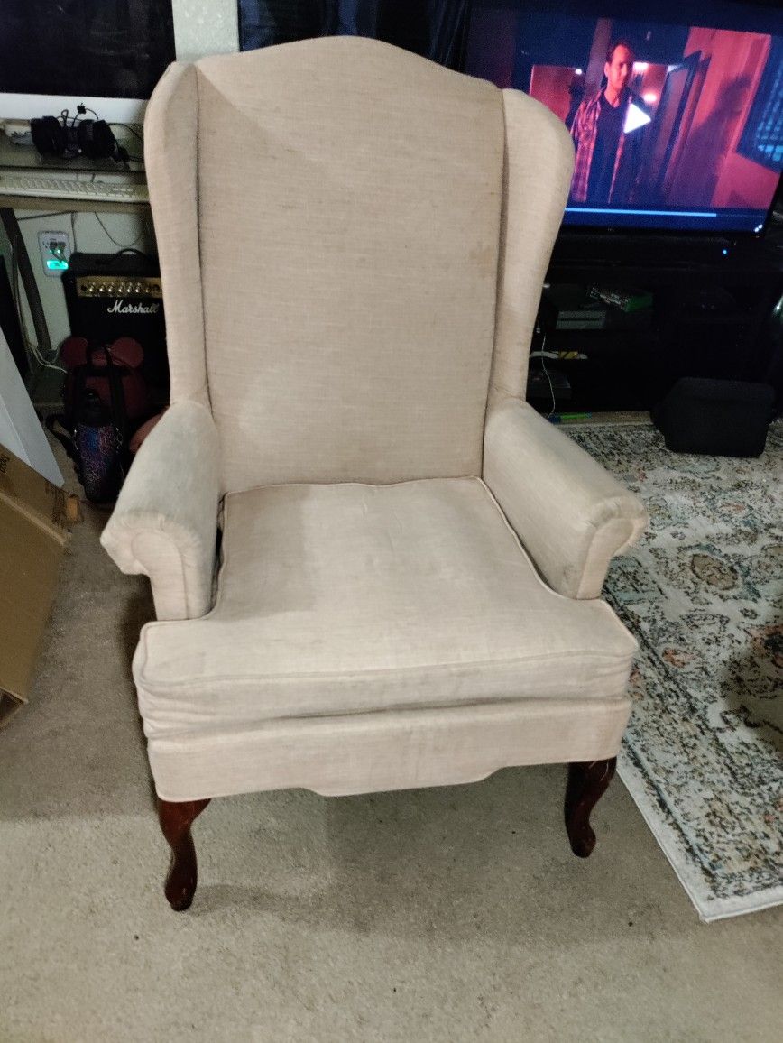 Queen Anne Wingback Chair