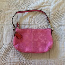 Pink coach Demi pouch