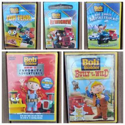 5 NEW Bob The Builder DVDs ( All Sealed ! )
