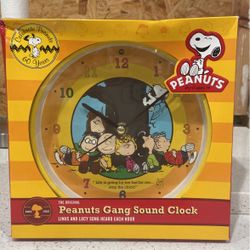 Peanuts Gang Sound Clock
