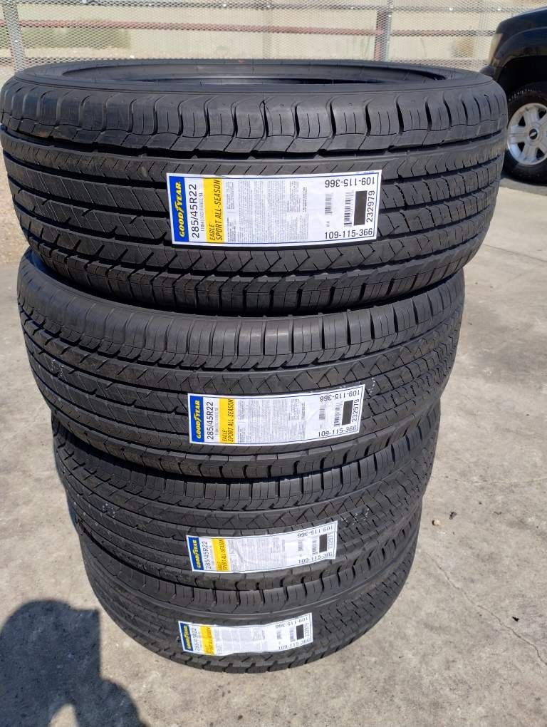 Tires New Goodyear Eagle Touring 285 45R22 $680×4 Install Mount And Balance