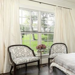 2 chairs custom from Ethan Allen