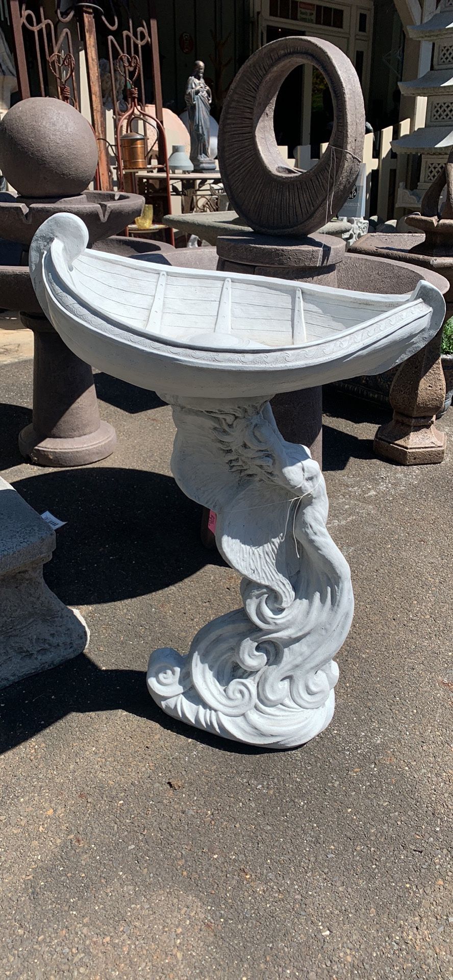 New Amazing Sea Siren Concrete Bird Bath