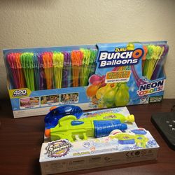 Zuru Bunch O Balloons 420 Neon Water Balloons Self-Tying Rapid Fill Pack