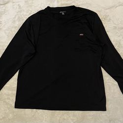 (Dickies) - (2XL) Black Long Sleeve T-Shirt