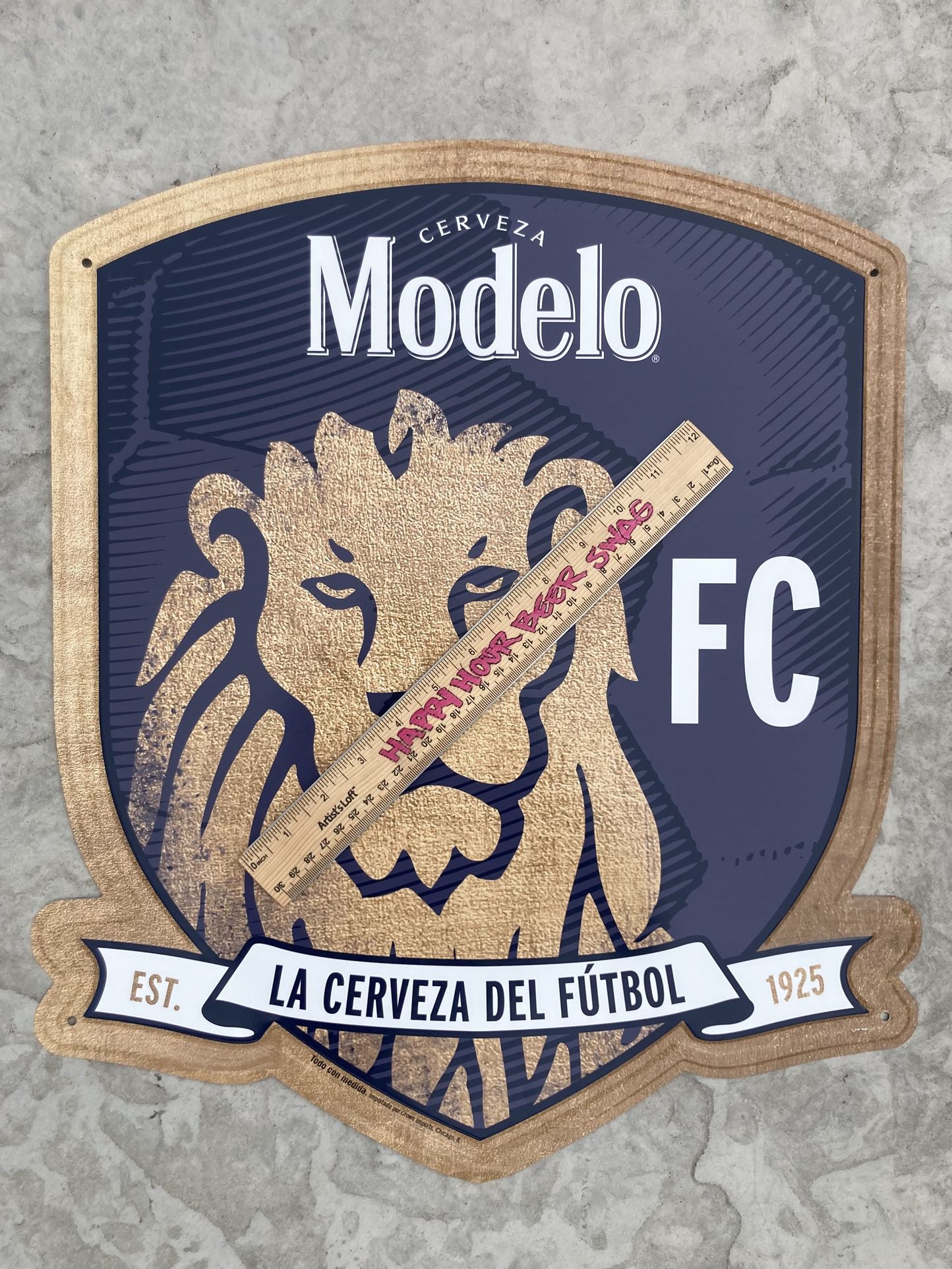 🔥 Modelo Especial Lion FC Football Club Metal Beer Bar Tin  Sign 