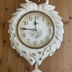 Classical Wall Clock - Peacock Design