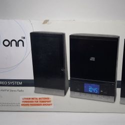 ONN BLK Mini Stereo System