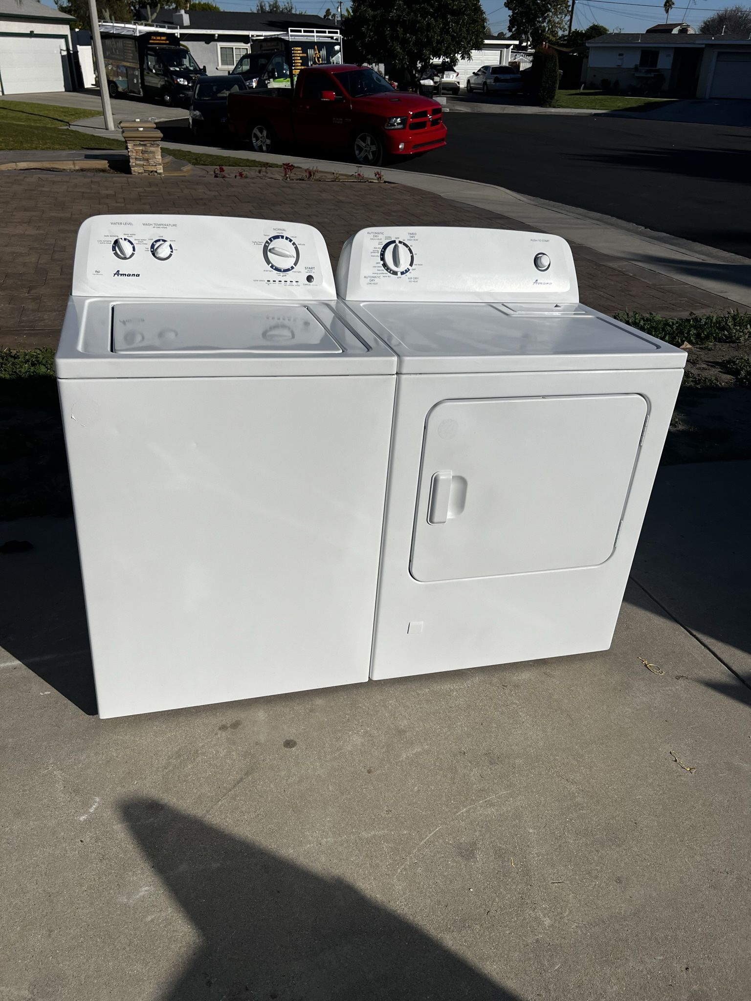 Used Amana Washer and Gas Dryer (working) Heavy Duty ( Free Installation)