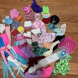 Huge Rare Collection Of Vtg Barbie Clothing 1980s/90s ++