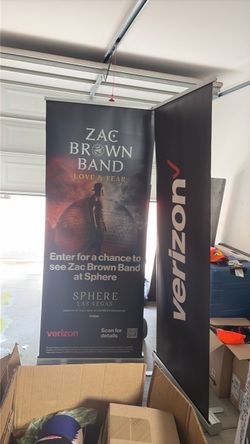 Zac Brown Band Verizon Promotional Retractable Banner Stand