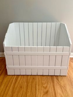 Pottery Barn Wooden Toy Chest / Blanket Storage Bin – Refinished Like New