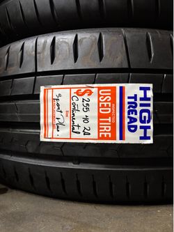 255/40/20 CONTINENTAL SPORT CONTACT (1 TIRE ONLY USED)