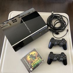 PS3 With 2 Wireless Controllers