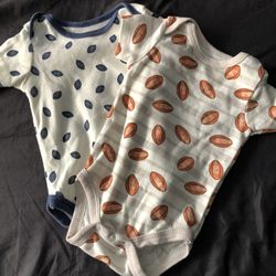 Infant Football Onesie Shirt Twin-Pack