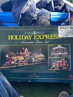New Bright Holiday Express Animated Train Set 1997