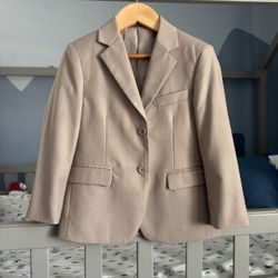Kaki Lined Suit Jacket