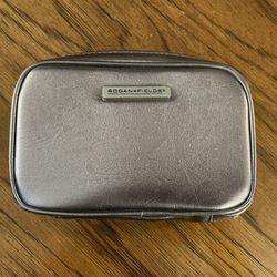 Rodan + Fields Silver Colored Cosmetics Bag With Mirror Inside