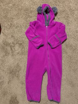 Columbia fleece onesie