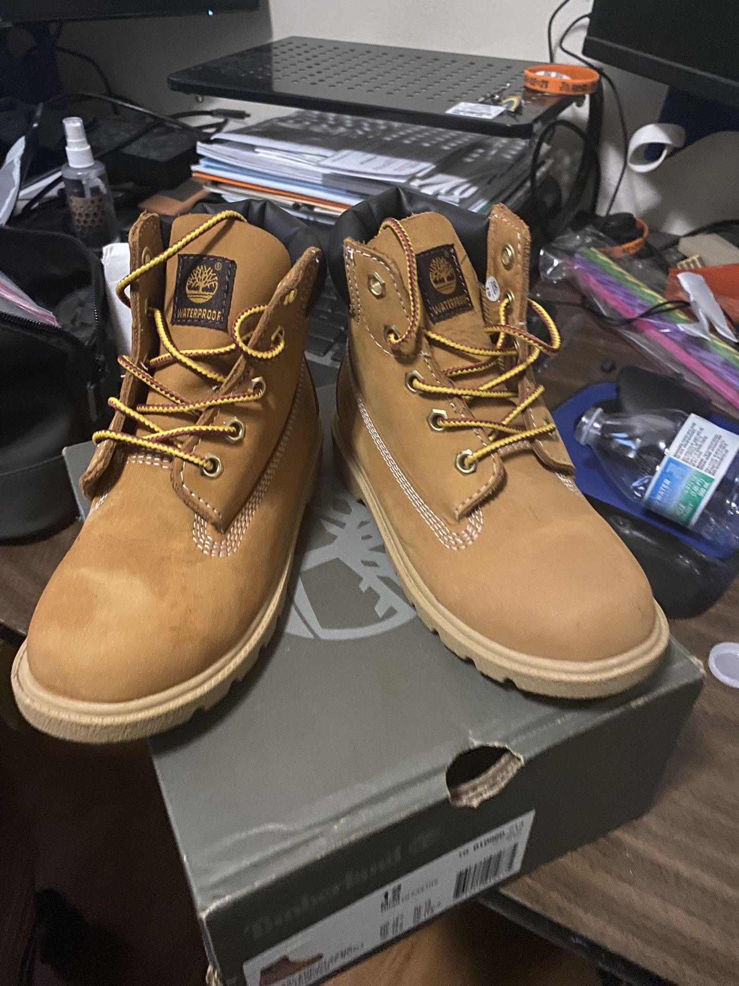 Toddler, Timberland Classic 6 Inch Waterproof Boots Wheat Nubuck