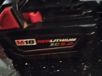 Milwaukee 5amp battery